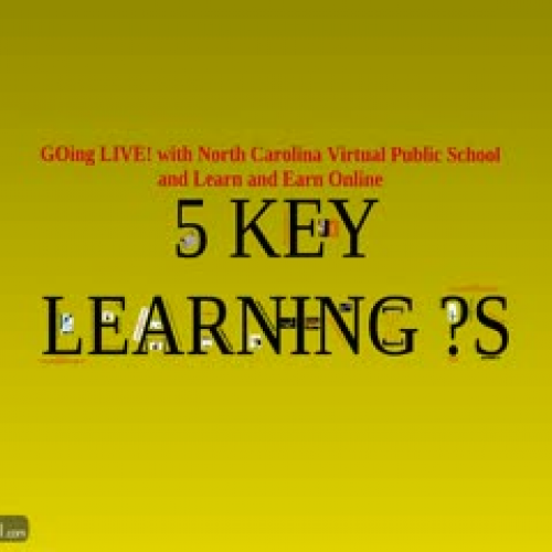 GO LIVE with NCVPS/LEO: 5 Key Learning Qs, Pa