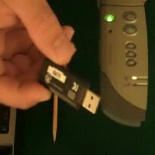 Pairing The mimio Wireless Receiver