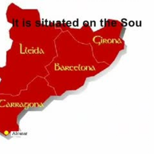 The refraction of the light