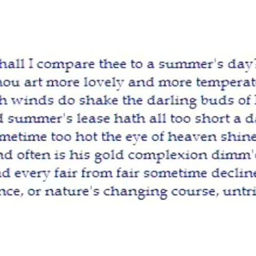 Sonnet 18