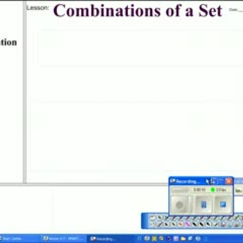 4-7: Combinations of a Set
