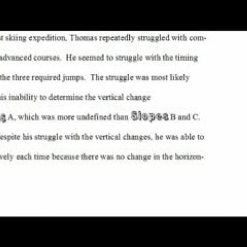 Thomas's Skiing Adventure