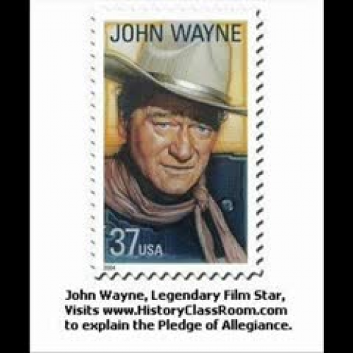 John Wayne Explains the Pledge of Allegiance