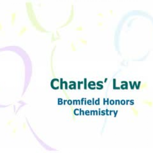 Charles Law and GuyLussacs Law