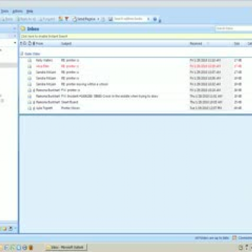 Opening Personal Folders