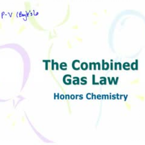 The Combined Gas Law