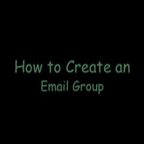 How to setup an email group
