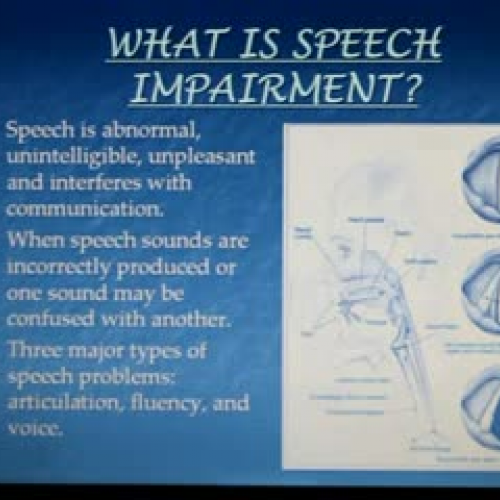 Speech and Language Impairments