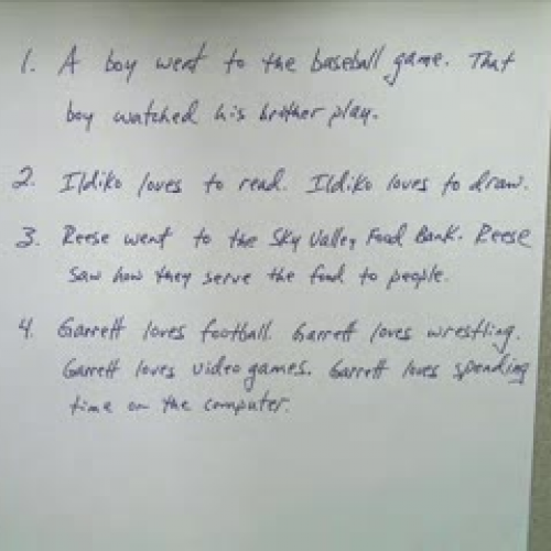 Combining 2 preditcates into one sentence