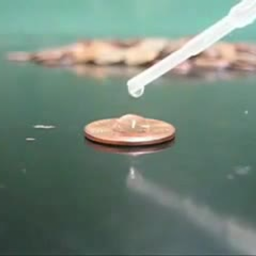 Water Drops on a Penny