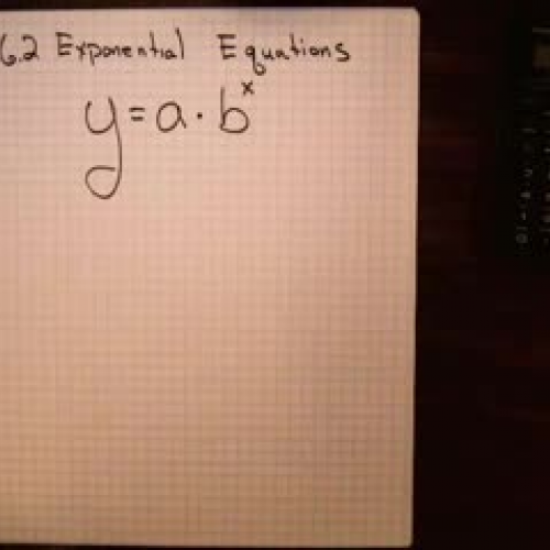 6.2 Exponential equations