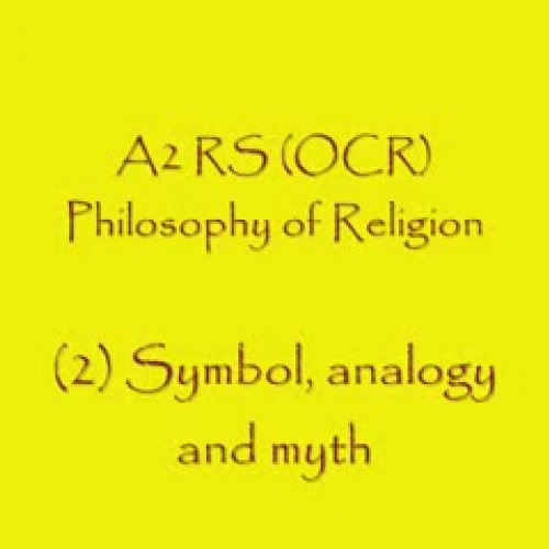 Religious Language 1 Symbols