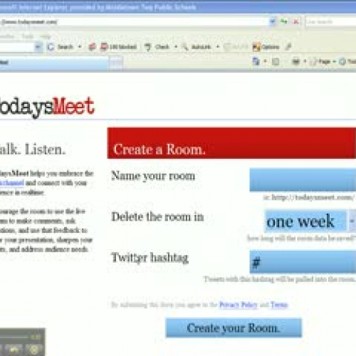 Today's Meet.com How-To