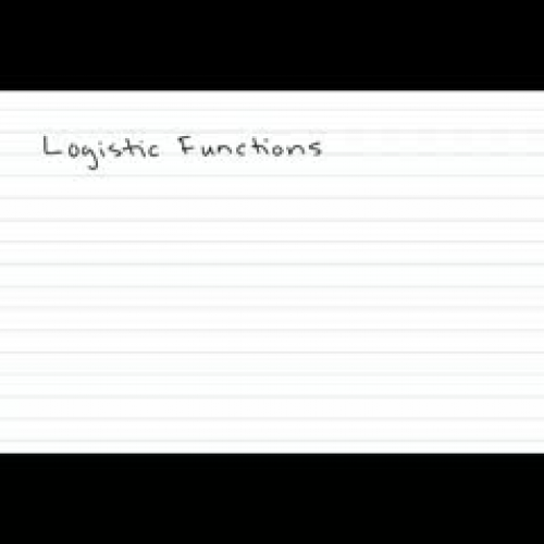 Logisitic Functions