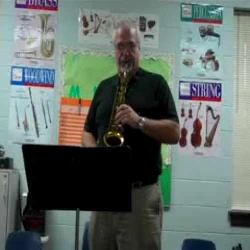 Mr. Davis Plays the Star Spangled Banner