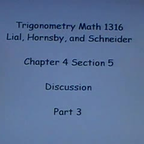 Trigonometr y 4.5 Part 3