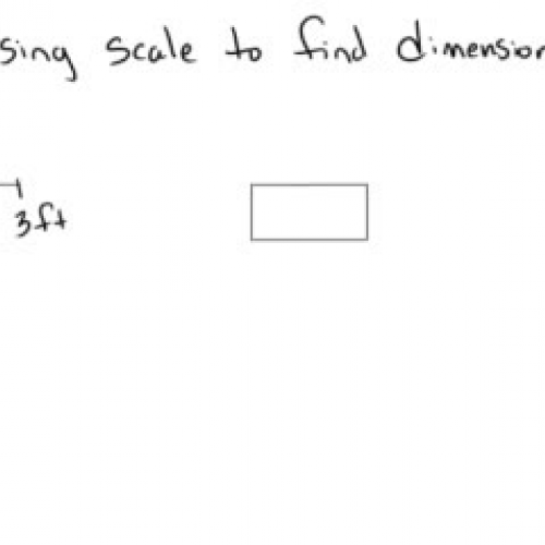 Finding dimensions using scale