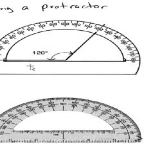 Using a protractor