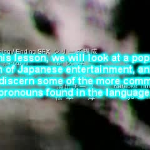 Japanese Pronouns in Anime