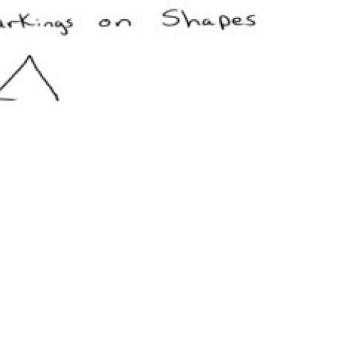 Markings on shapes