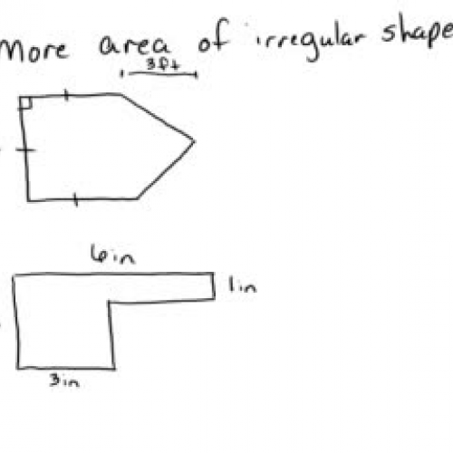 More on area of irregular shapes