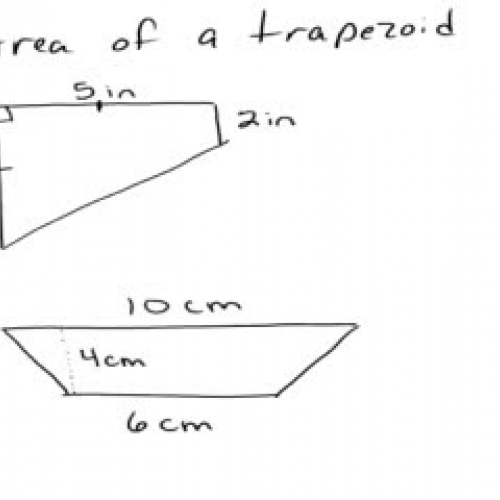 Finding the area of a trapezoid