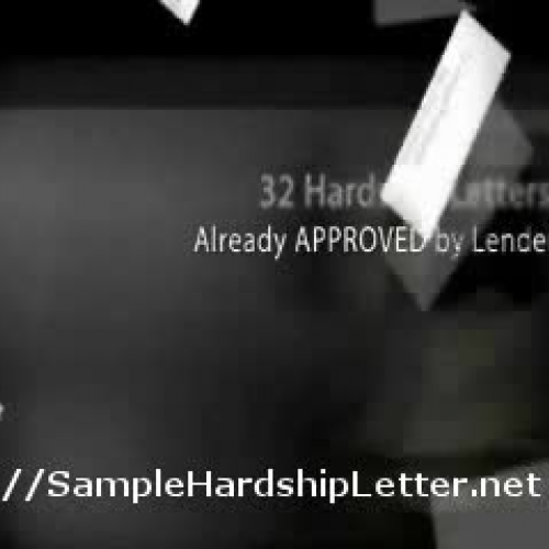 Hardship Letter Sample