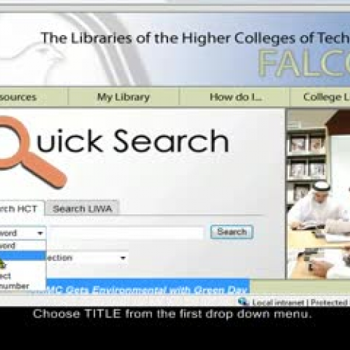 Library Catalogue - Title Searching