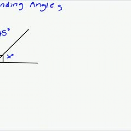 Students explain finding the missing angle