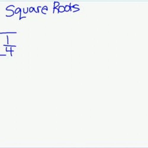 Students explain finding the square root