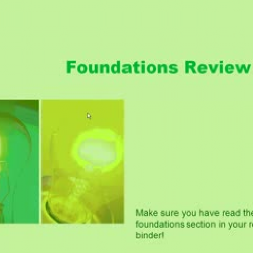 Foundations Screencast 2
