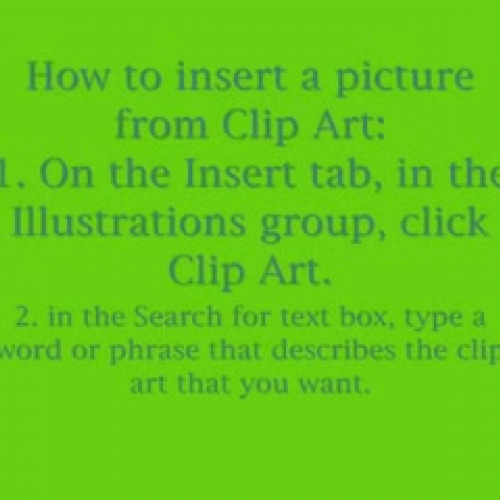How to Insert a Picture