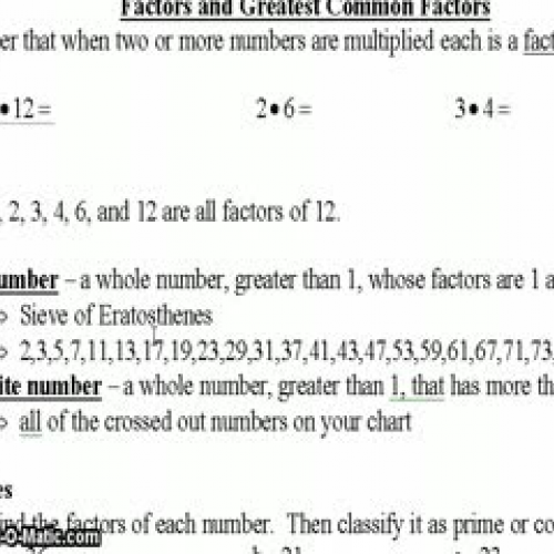 9-1 part 2 Greatest Common Factor of Monomial