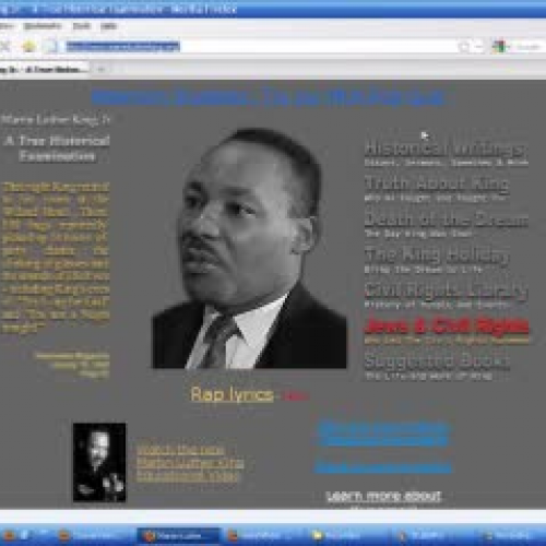 ScreenCast Evaluation of Martinlutherking.org