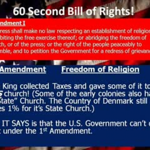 60 Second BILL OF RIGHTS!
