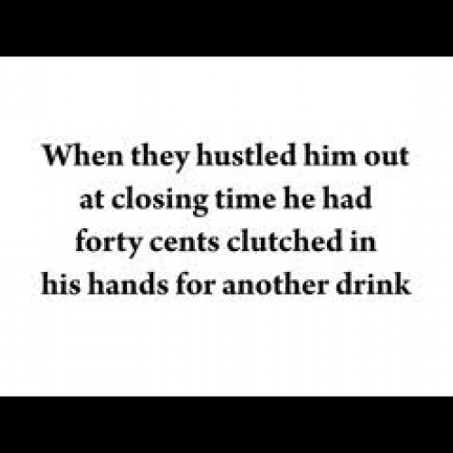 Hone Tuwhare - Drunk