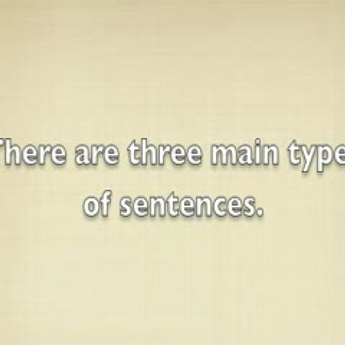 Sentences and Structure