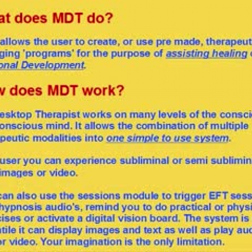 My Desktop Therapist