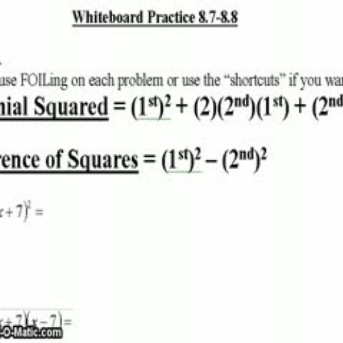 8-7 and 8-8 whiteboard practice screencast