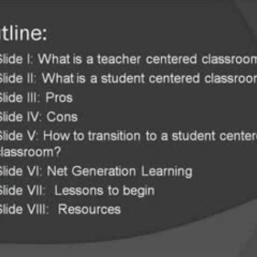 student centered learning