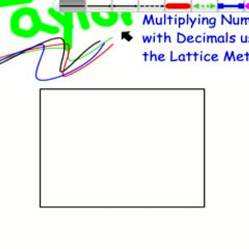 Multiplying Numbers With Decimals Using Latti