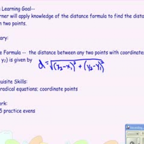 Algebra Sec. 11.5 notes and study guide part 