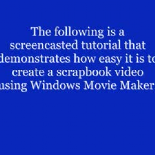 Windows Movie Maker Tutorial