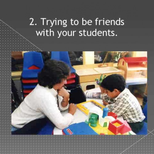 Top Ten Mistakes New Teachers Make