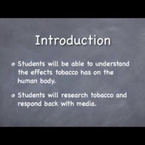 Anti-Tobacco Mini Lesson
