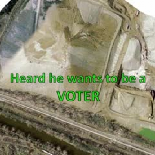 Little Earthman Promoter wants to be a Voter: