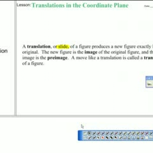7-1: Translations in the Coordinate Plane