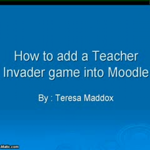 Add Content Generator Games to Moodle