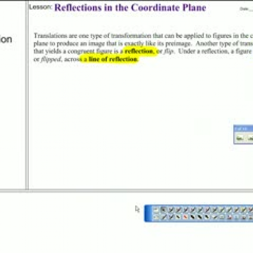 7-2: Reflections in the Coordinate Plane