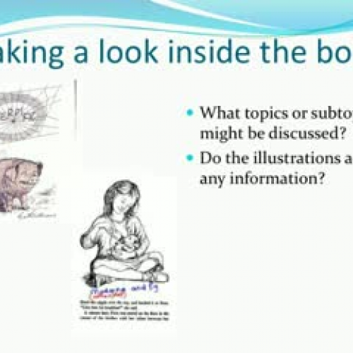 Pre Reading activities